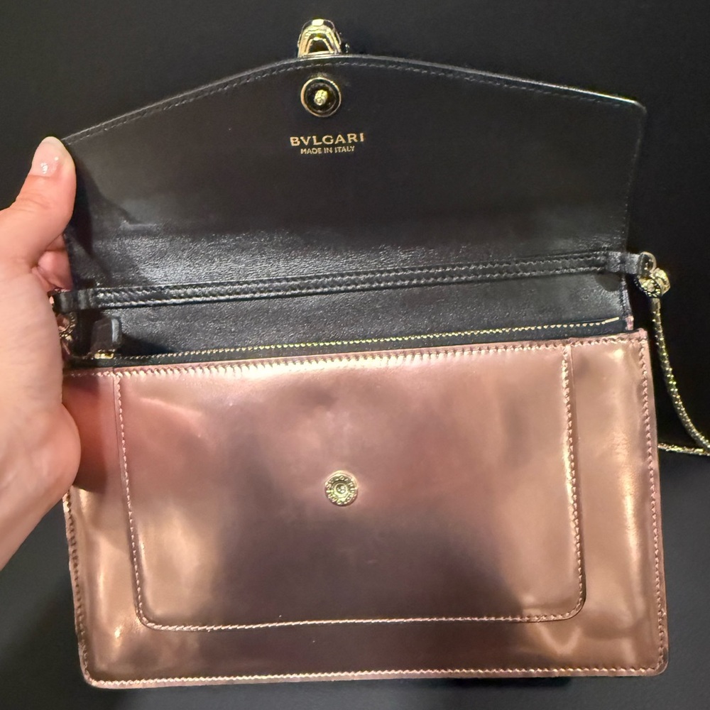 🔥24HR SALE🔥 Authentic Bvlgari Serpenti Forever Metallic Pink WOC - Picture 3 of 14